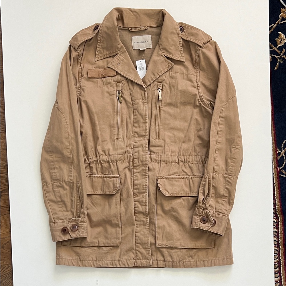 Banana Republic Khaki Military Style Jacket